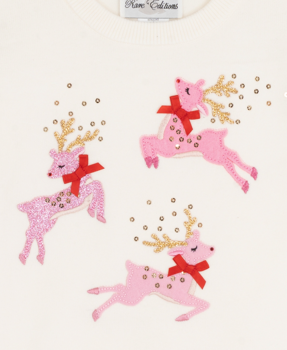 Rare Editions Girls 2t-6x 2-piece Crewneck Sweater And Ruffled Tutu Set In Pink