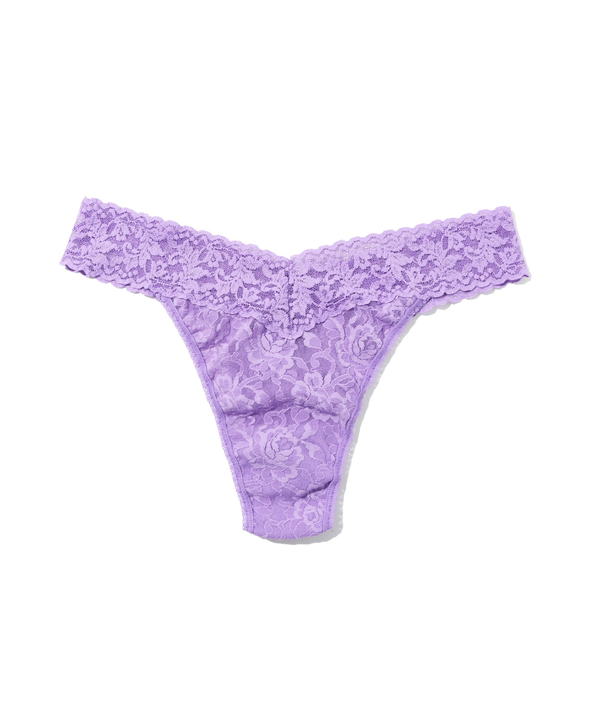 Hanky Panky Women's Signature Lace Original Rise Thong In Purple