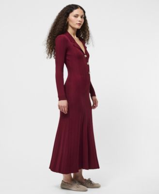 French Connection - Women's Crinkle Knit Midi Dress
