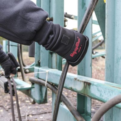 Men's Fleece Lined Fiberfill Insulated Softshell Convertible Mitten Gloves