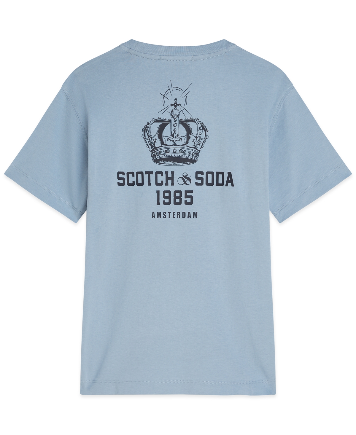 Scotch & Soda Boys 8-16 Short Sleeve Graphic Printed T-shirt In Blue