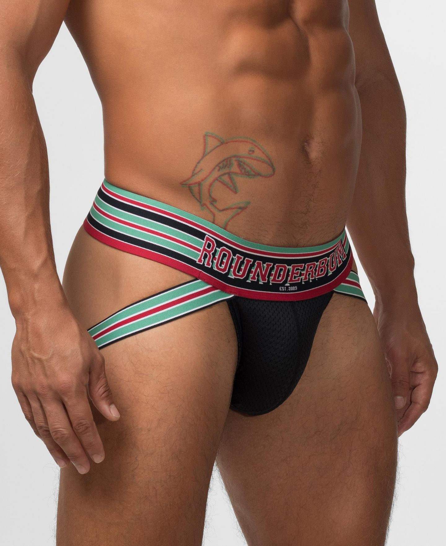 Бельё Jockstrap для мужчин — Rounderbum, цвет: Чёрный — фото 2