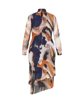 Plus Size Zia Print Ruched Dress