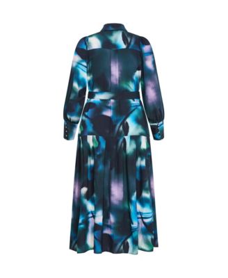 Plus Size Haze Bloom Maxi Dress