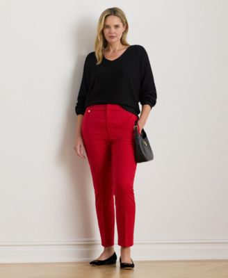 Plus Size Metallic Rib-Knit Dolman-Sleeve Sweater