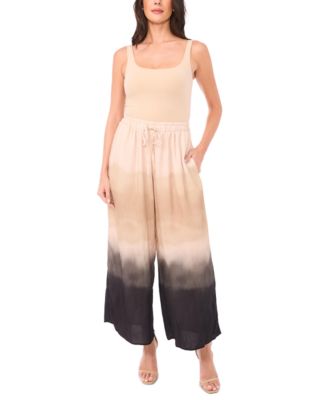 Women's Gathered Tie-Dye Wide-Leg Pants