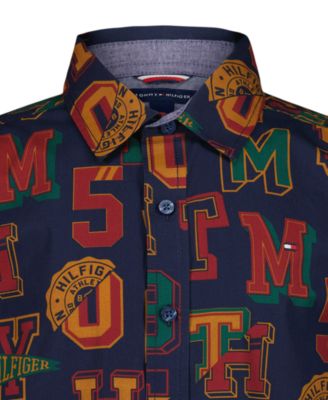 Boys' 2T-7 Printed Long Sleeve Shirt