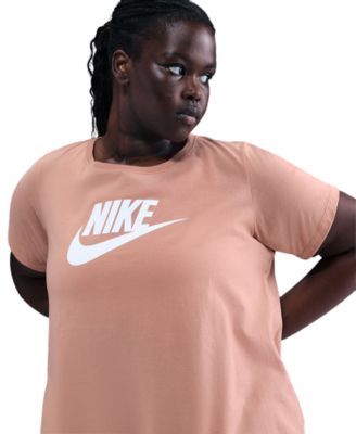 Nike Plus Size Active Sportswear Essentials Short-Sleeve Logo T-Shirt
