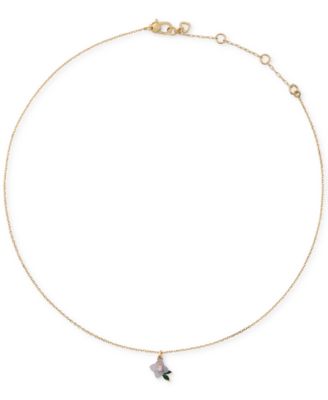 Cubic Zirconia and Resin Appreciate You Pendant Necklace