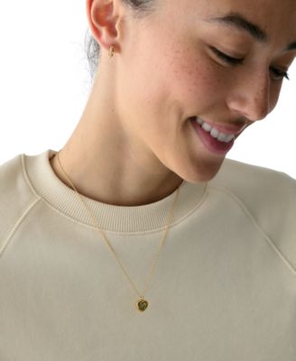 Cubic Zirconia Self-Love Club Pendant Necklace