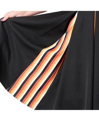 Plus Size Square Neck Sleeveless Godet Swing Dress