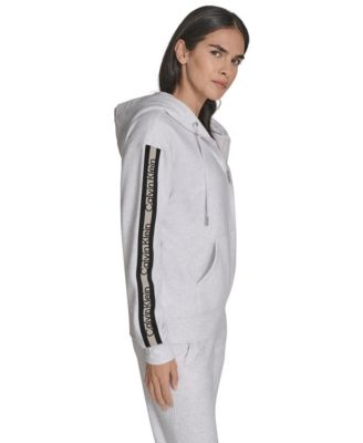Women's Fleece Logo Tape Hoodie Jacket