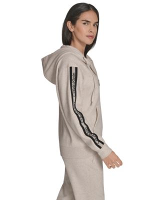 Women's Fleece Logo Tape Hoodie Jacket