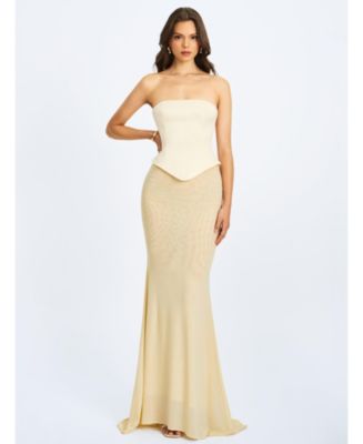 mermaid black prom dress Black Sequin Strapless Sheer Mermaid Made-to-Order Prom Dress