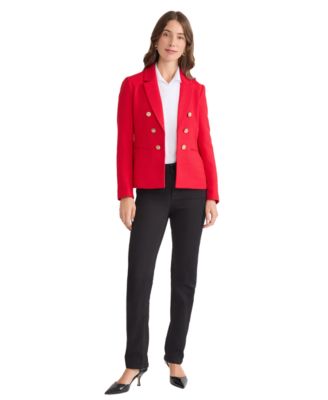 Women's Button-Trim Open-Front Blazer