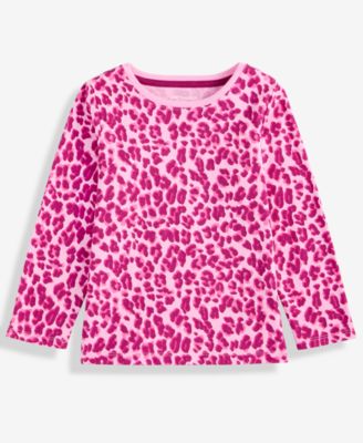 Epic Threads - Girls Toddler 2T-4T Leopard-Print Long-Sleeve T-Shirt