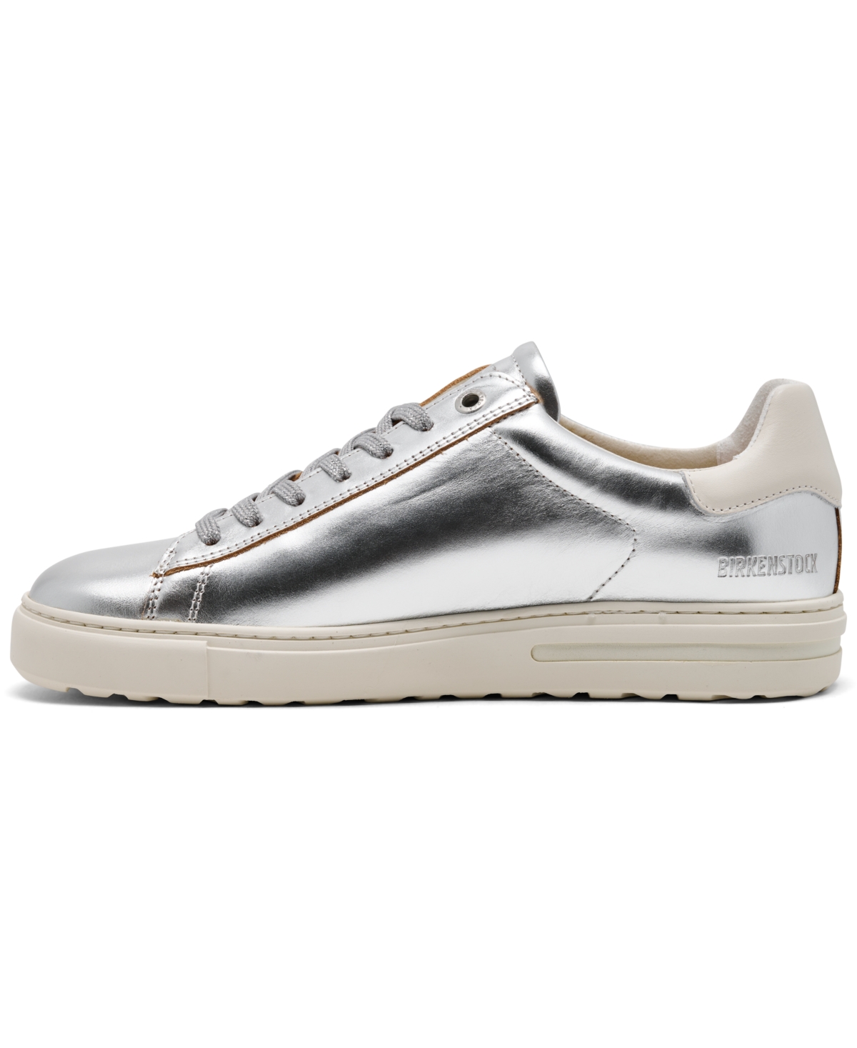 Birkenstock Women's Bend Low Leather Casual Sneakers From Finish Line In Silver