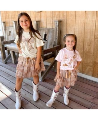 Little and Big Girls Cowgirl Cutie Short Sleeve T-Shirt