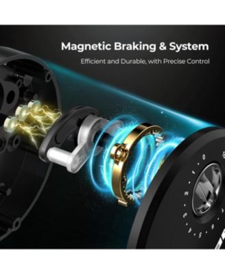 Chaos Pro Baitcasting Fishing Reel, CNC Machined Round Catfish Reel with 25LB Max Drag, Trolling Reel with Level Wind & Magnetic Braking System