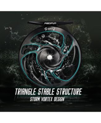 Sword Fly Fishing Reel, CNC-Machined Aluminum Alloy Fly Reel, 3/4, 5/6, 7/8, 9/10 Weight, Black, Gunmetal, Space Gray