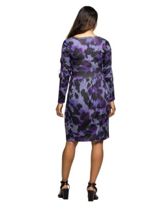 Women's Maternity Long Sleeve Empire Waist Dress