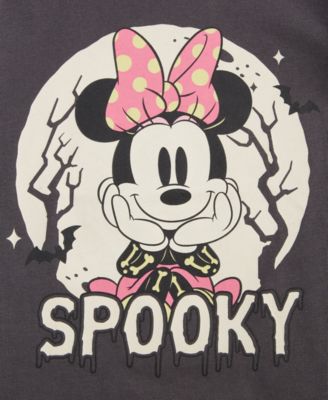 Girls Toddler 2T-4T Spooky Minnie Mouse Short-Sleeve T-Shirt, Macy's Exclusive