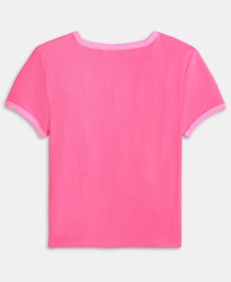 Little & Big Girls Rib Baby Tee
