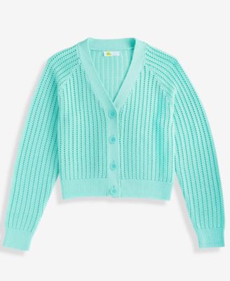 Girls 5-20  V-Neck Button Cardigan
