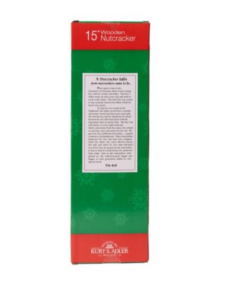 Wooden 15" Santa Calendar Nutcracker