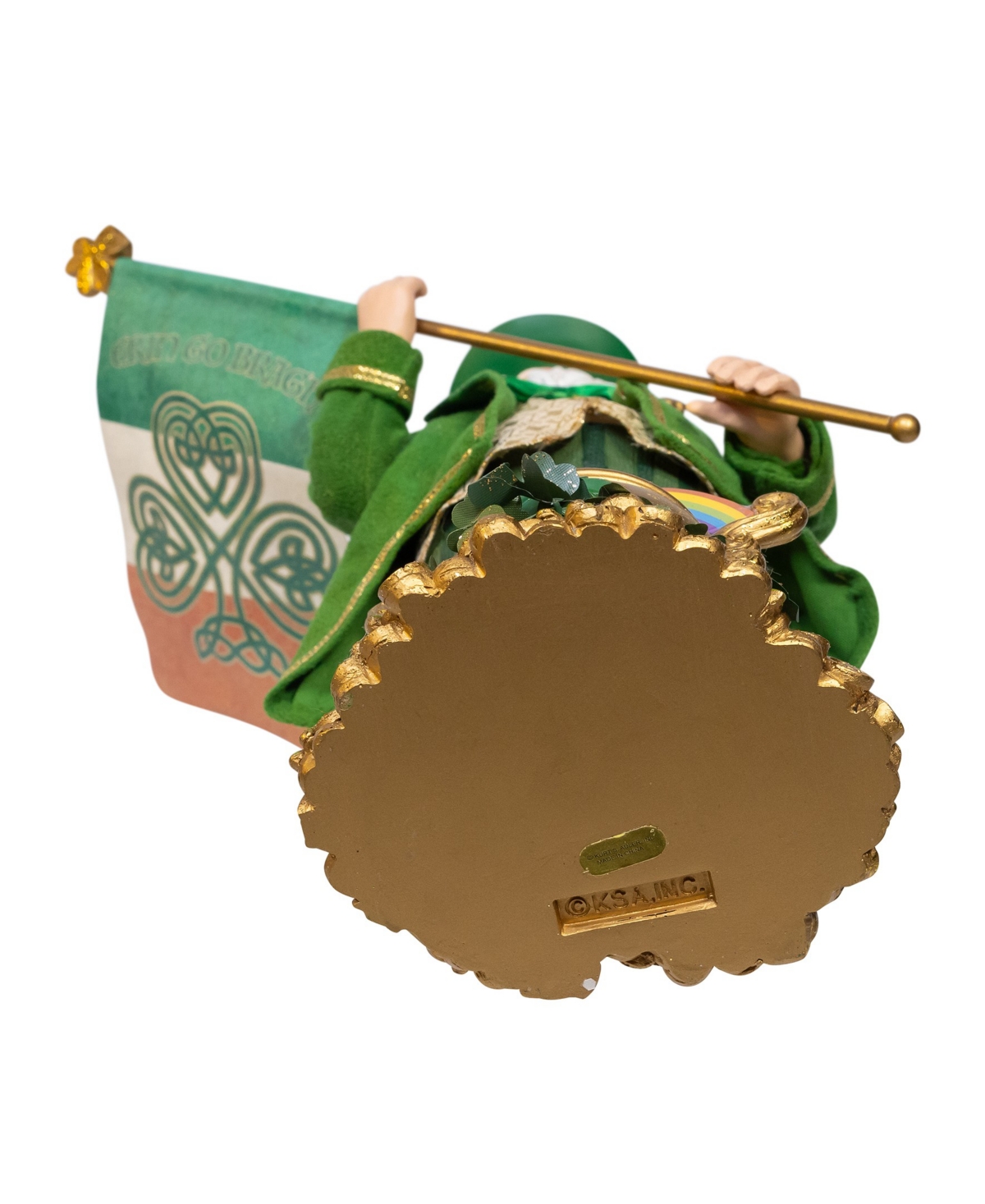 Kurt Adler 11-Inch Fabriche Musical Irish Santa