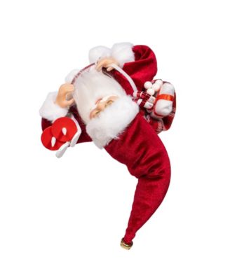 Charming 12" Standing Christmas Santa with Skis