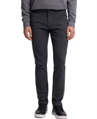 Men's Patterned Stretch Fabric Slim-Fit Pants