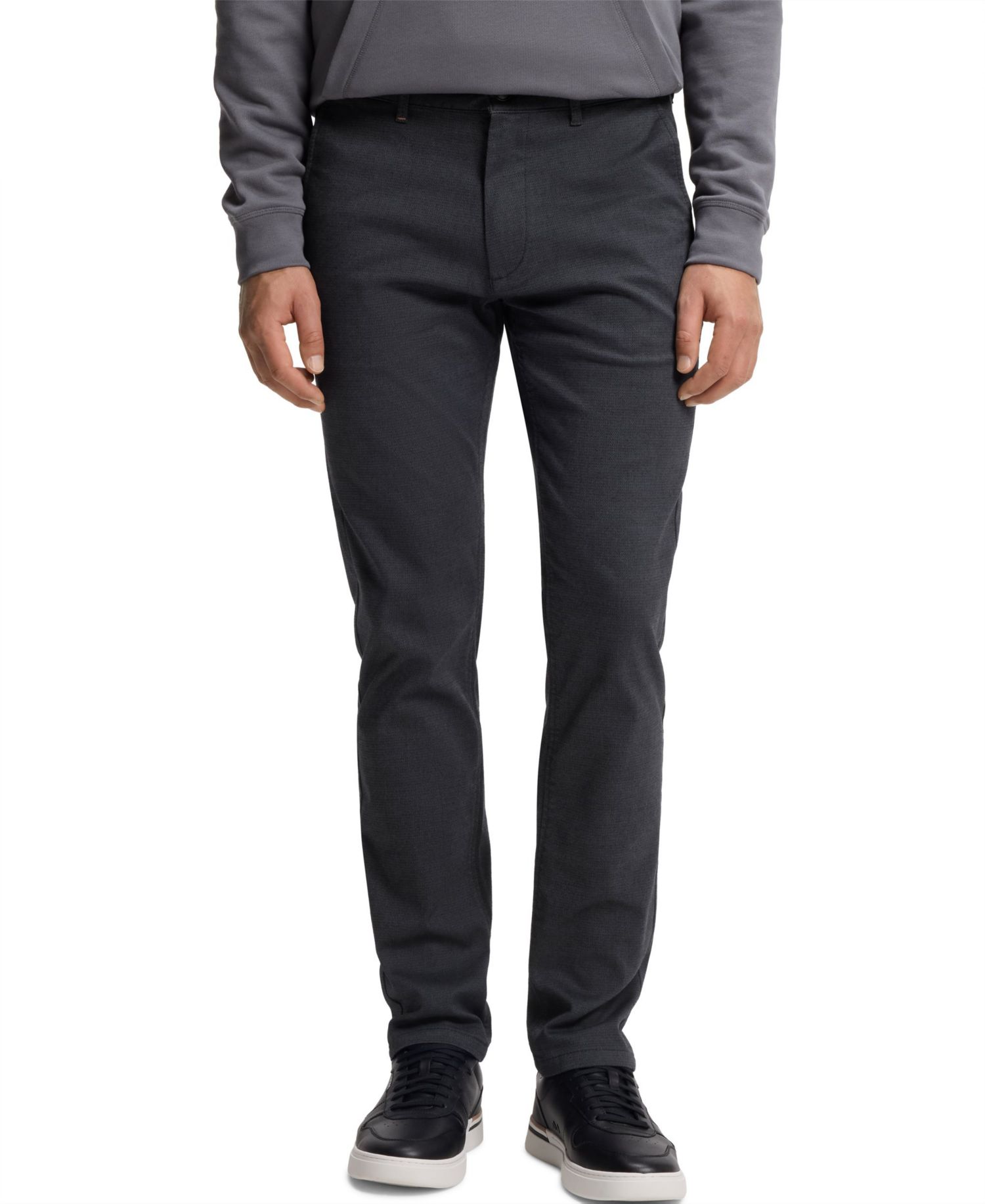 Men's Patterned Stretch Fabric Slim-Fit Pants