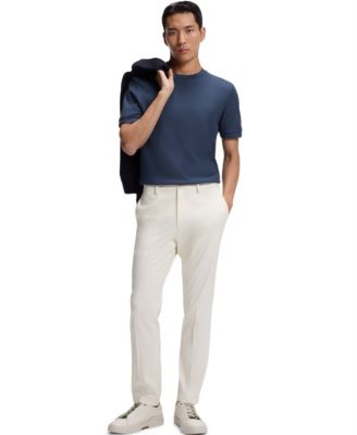 Men's Regular-Fit Structured Cotton T-Shirt