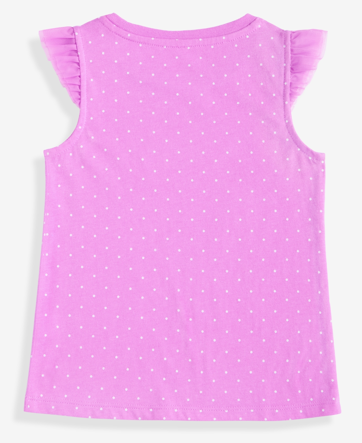 Epic Threads Girls Toddler 2T-4T Short-Sleeve Dot-Print Ruffled Top, Macy's Exclusive