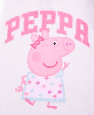 Girls Toddler 2T-4T Winking Peppa Short-Sleeve T-Shirt, Macy's Exclusive