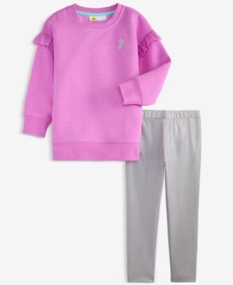 Epic Threads - Girls Toddler 2T-4T 2-Pc. Star Sweatshirt & Metallic Leggings Set