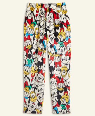 Adult Mickey Mouse & Friends Plush Pajama Pants, Macy's Exclusive