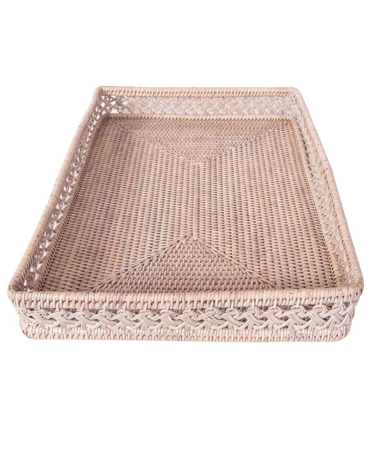 Artifacts Rattan Seca Design Rectangular Tray 17"