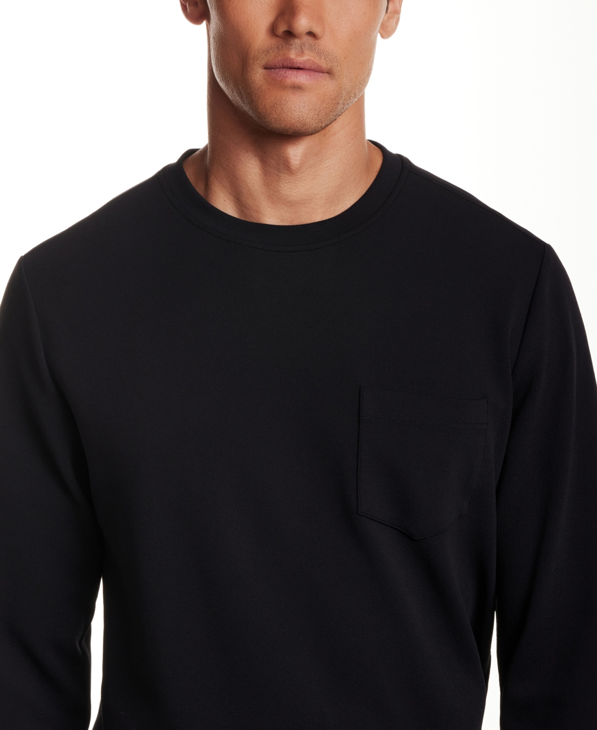 Vintage & Black Men's Crinkle Scuba Crewneck T-shirt