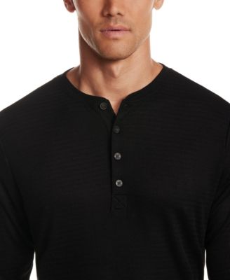Men's Long-Sleeve Henley Neck T-Shirt