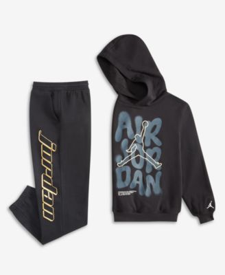 Boys 8-18 Graphic Relaxed Fit Pants & Spray Graphic Pull On Hoodie