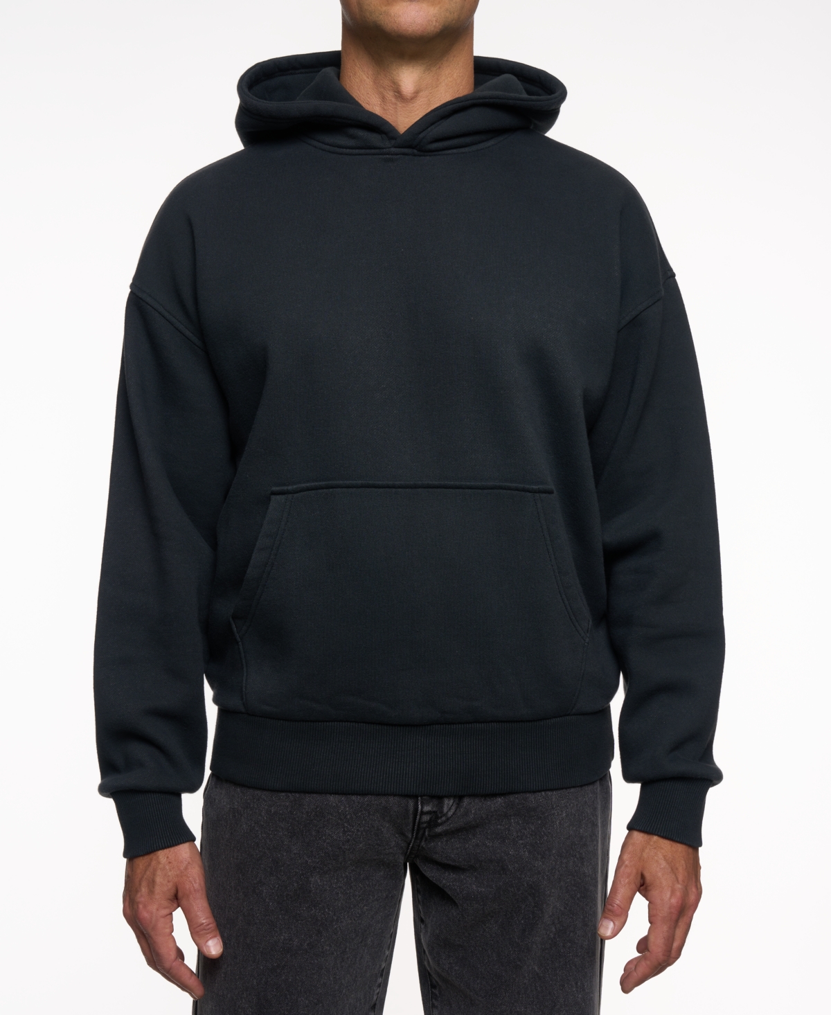 Lazer Men's Loose-fit Pull-on Hoodie In Black
