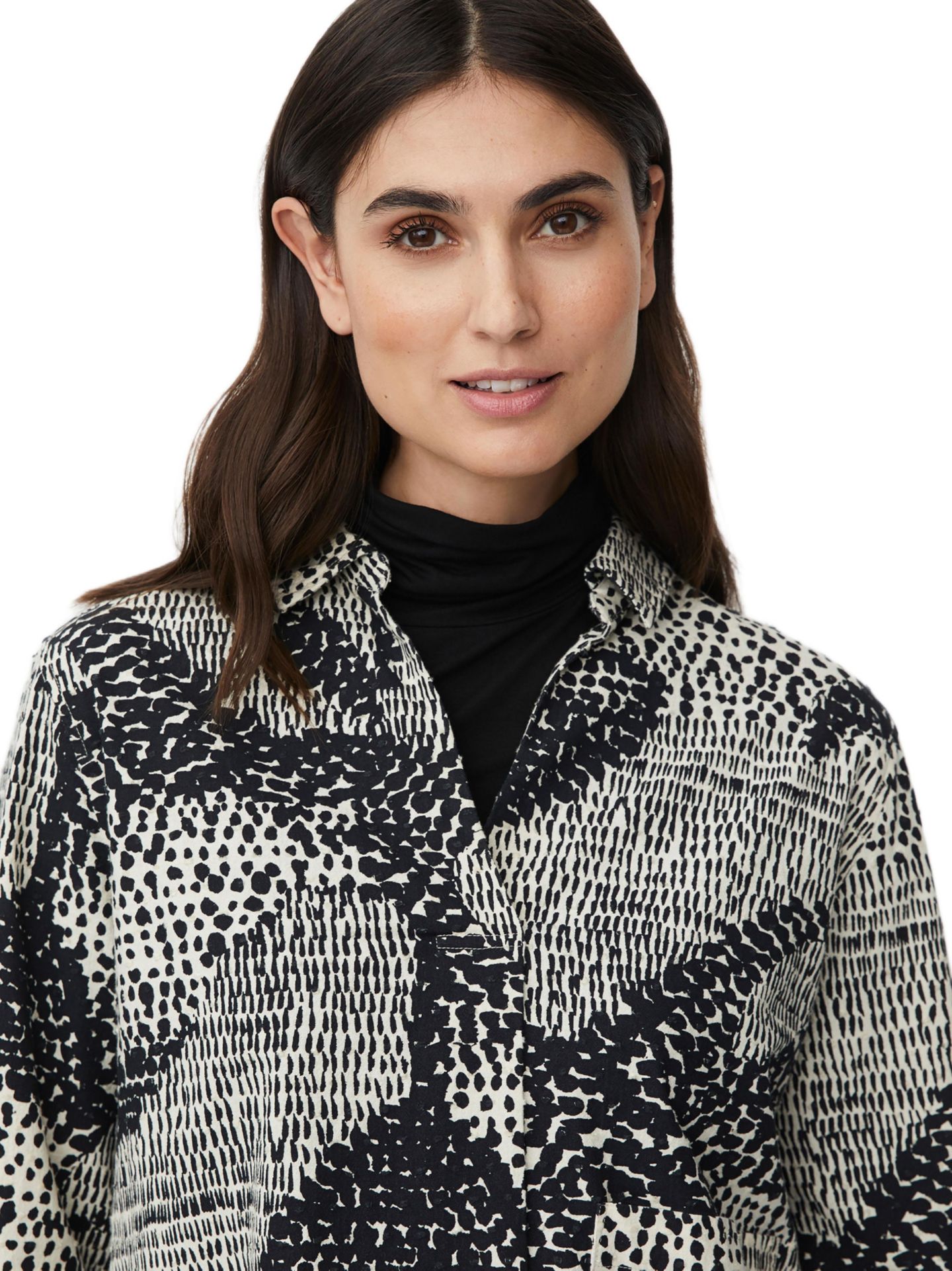 Женская рубашка Masai Copenhagen MaIduki 3/4 Sleeve V-Neck, цвет: Чёрный — фото 5