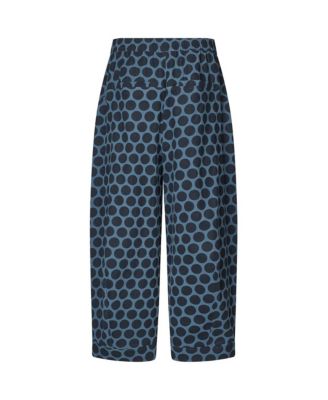 Women's Cropped Velvet Wide Leg Pants