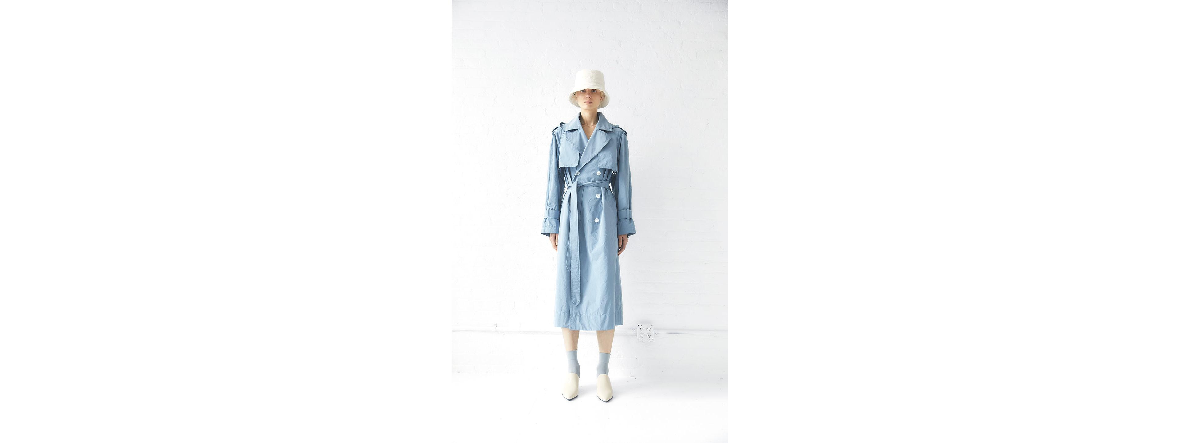 Caalo Women's Hooded Trench Coat