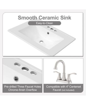 Modern Bathroom Vanity Sink & Deep Drawer