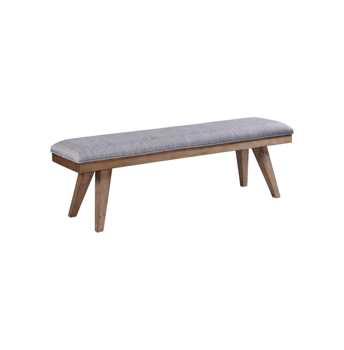 Intercon 63"" Bench w/Cushion in Weathered Chestnut