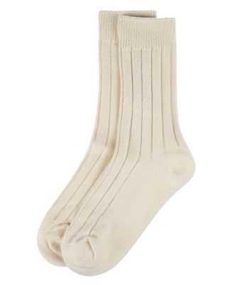 Women's Neutral Ribbed Knit Essential Boot Socks