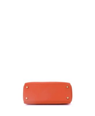 Kelly 25 Handbag Orange Swift with Gold Hardware